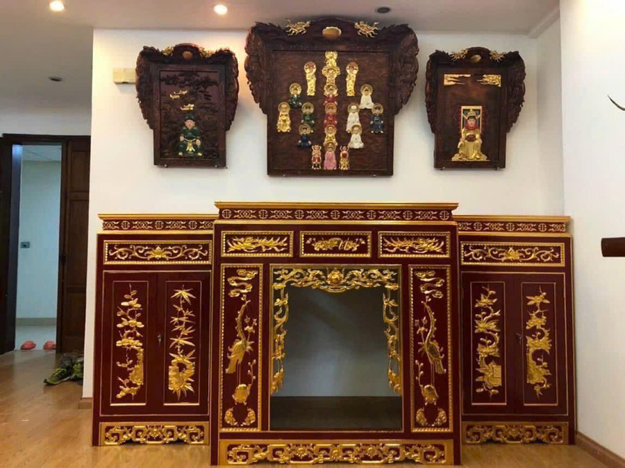 Mẫu điện thờ tư gia 003